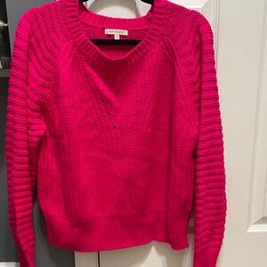 Skies Are Blue Women's Pink Crew Neck Sweater